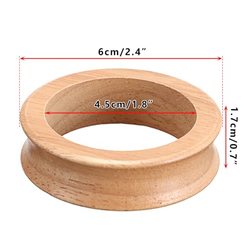 Pack of 3 Wooden Sphere Holder Display Stand for Crystal Sport Ball (3 Count)