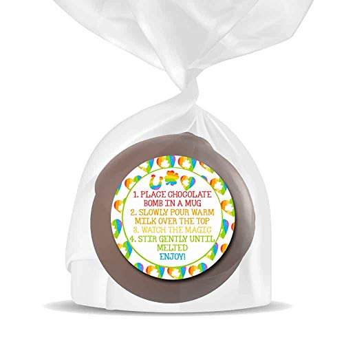 Magically Delicious Happy St. Patrick's Day Hot Cocoa Bomb Packaging Sticker Labels