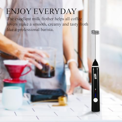 Milk Frother Electric USB Stainless Steel Accessory