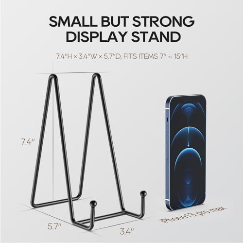 3 Pack 8 Inch Plate Stands for Display (3 Count)
