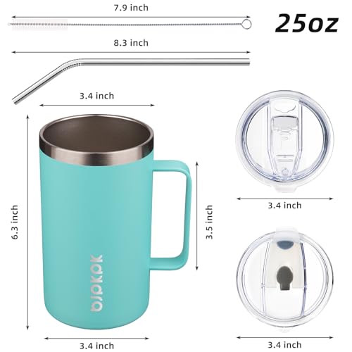 25oz Insulated Coffee Mug with Handle