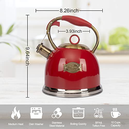 Tea Kettle Stovetop Whistling Teapot