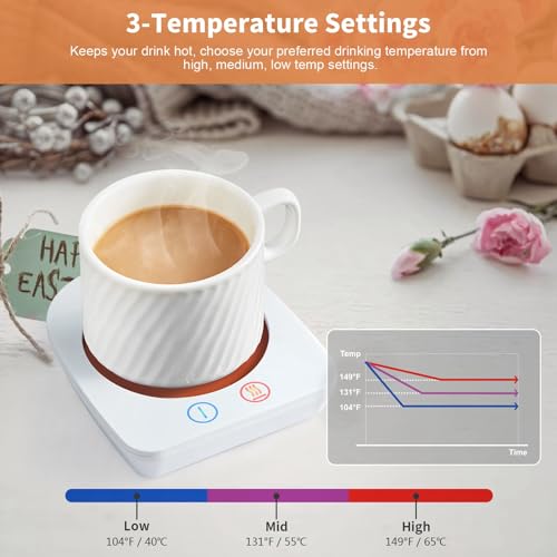 Coffee Warmer & Mug Warmer for Home Office Home Desk with 4H Auto Shut Off