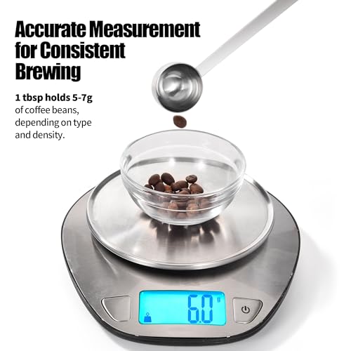 Metal 8.5in Long Handle Coffee Scoop for Ground Coffee
