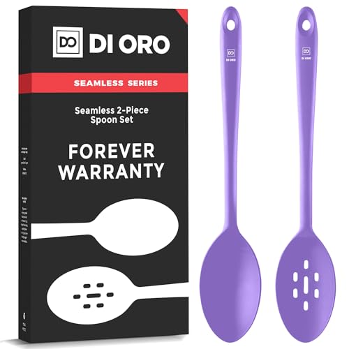 DI ORO Silicone Cooking Spoons (2 Count)
