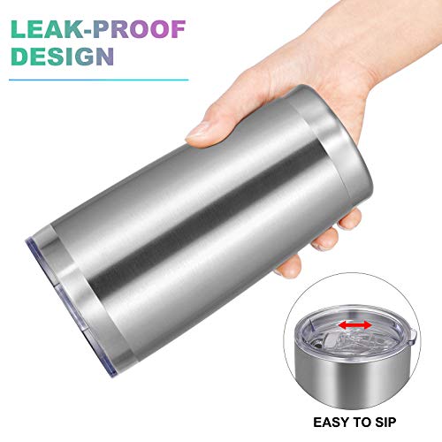 20oz Tumbler with Lid and Straw Stainless Steel Tumbler Cup Bulk Vacuum Insulated Double Wall Travel Coffee Mug Powder Coated Coffee Cup (6 Count)