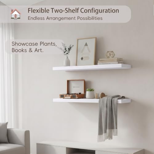 Floating Wall Shelves (2 Count)
