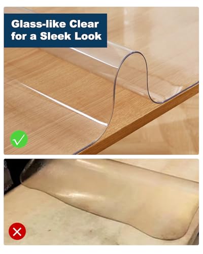 Crystal Clear Plastic Table Cover Protector