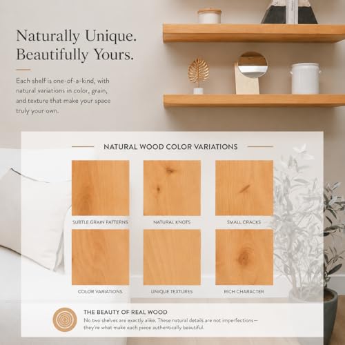 URBANDI Rustic Floating Shelves (2 Count)
