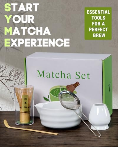White Matcha Whisk Set (17 Ounce)