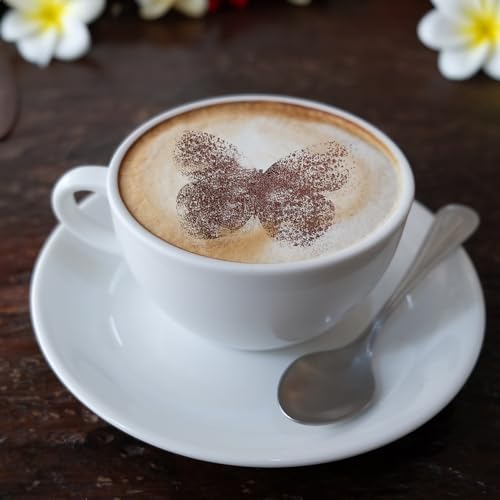 Coffee Stencils and Cookies Decoration 14Pcs 2.8”x2.8” and 4.3”x4.3” (14 Count)