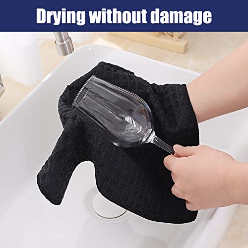 Microfiber Waffle Weave Kitchen Dish Cloths (6 Count)
