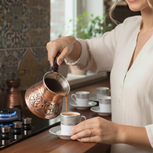 18 oz Handmade Copper Turkish Coffee Pot