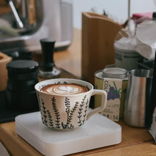 4 Pack 12oz Speckled Stoneware Coffee Mugs