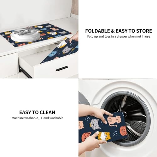 Absorbent Microfiber Dish Drying Mat