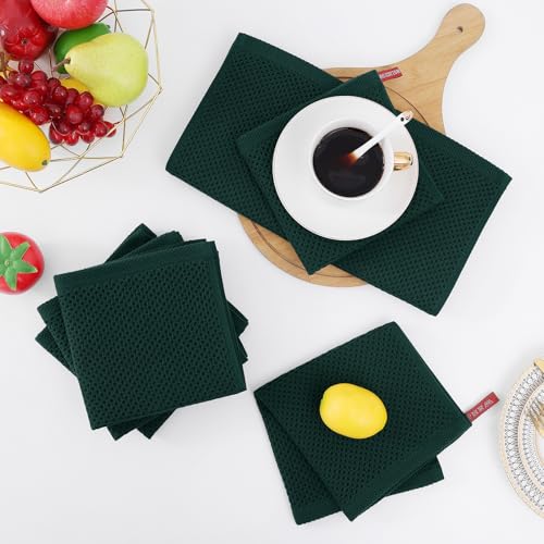 100% Cotton Waffle Weave Kitchen Dish Towels 6 (6 Count)