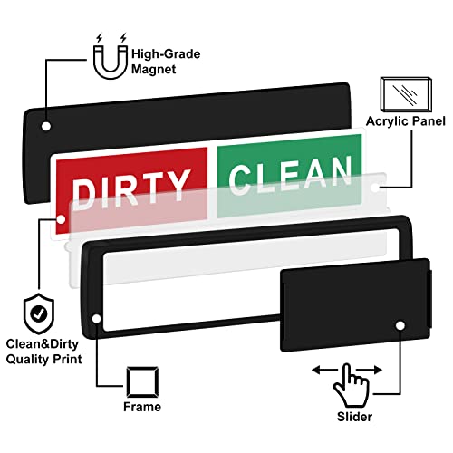 KitchenTour Clean Dirty Dishwasher Magnet