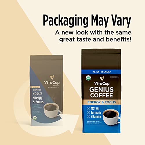 Organic Genius Medium Dark Roast Ground Coffee (40 Ounce)