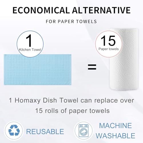 100% Cotton Terry Kitchen Towels (8 Count)