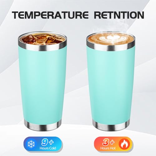 8 Pack 20oz Stainless Steel Travel Coffee Tumbler