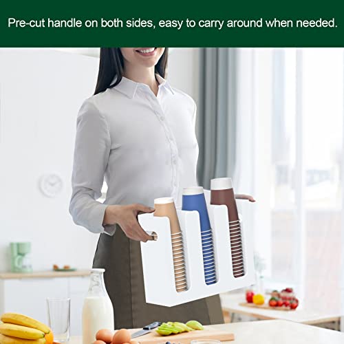Disposable Coffee Cup Dispenser with Handles