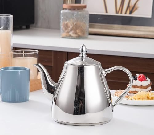 Stainless Steel Teapot Coffee Servers 1200ml