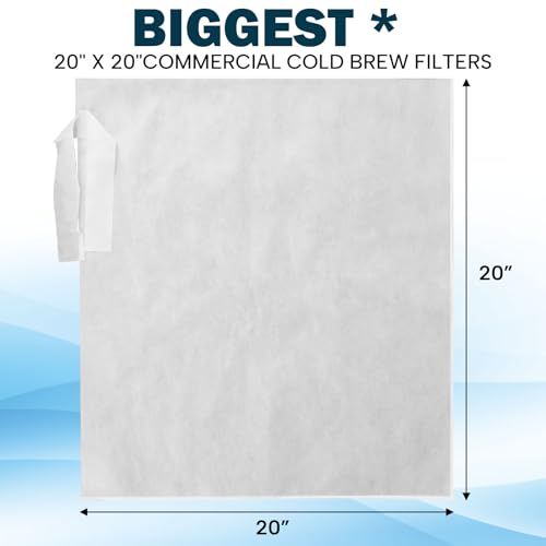 50 Piese Cold Brew Coffee Filters with Drawstring