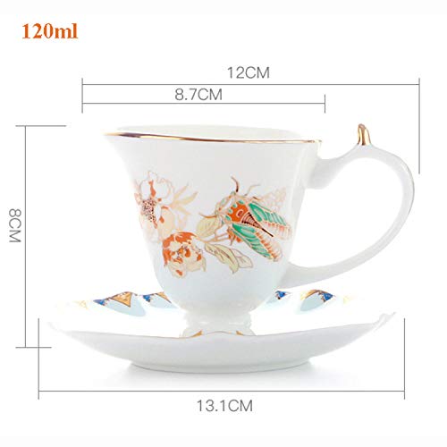 Porcelain Tea Sets Tea Set with Teapot Afternoon Tea Set for Adults Vintage Coffee Cups and Saucer Sugar Bowl