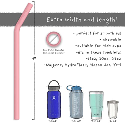 Reusable Silicone Drinking Straws