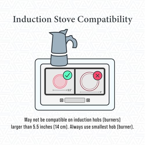 Glass and Stainless Steel Stovetop Espresso Maker Moka Pot Italian Coffee Percolator