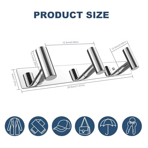 Hat and Coat Wall Mount Rack (2 Count)