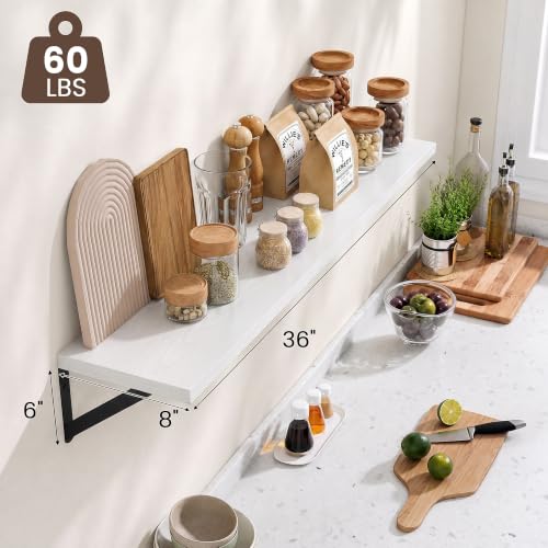 Wall Mounted Floating Shelves Set of 2 (2 Count)