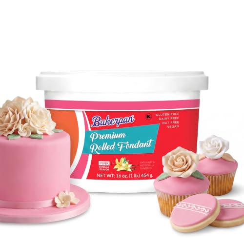 Premium Rolled Pink Fondant for Cake Decorating (16 Ounce)