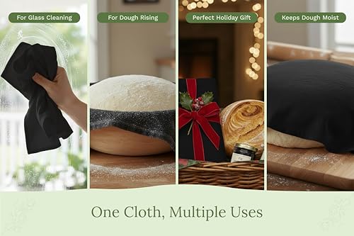 Black Flour Sack Tea Towels (5 Count)
