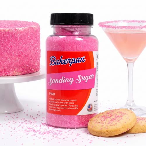 Pink Sanding Sugar for Baking & Cookie Decorating (5 Ounce)