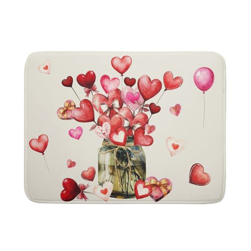 Valentine's Day Dish Drying Mat for Kitchen Counter