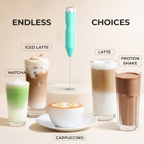 Powerful Frother Wand AA Batteries Included