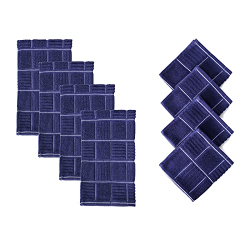 Kitchen Towels and Dishcloths Set (8 Count)