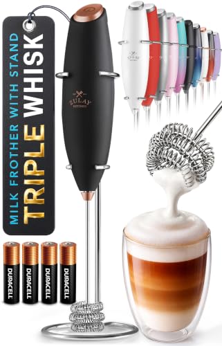 Powerful Milk Frother Wand With Duracell Batteries