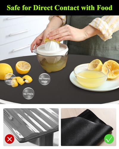 Black Plastic Table Cover Protector