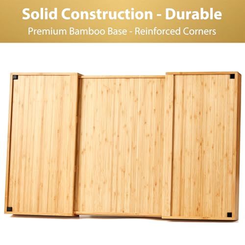 Extra Large Expandable Kitchen Drawer Organizer for Utensil and Junk