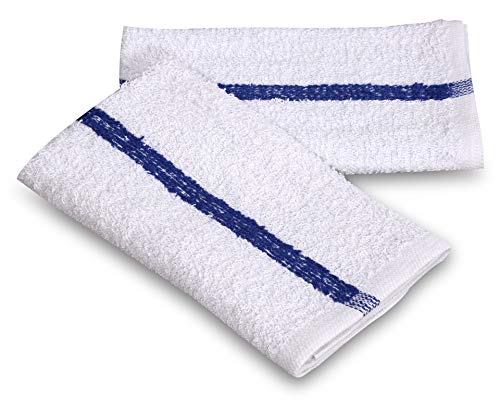60 PC New Cotton Blend White Restaurant Bar Mops Kitchen Towels 28oz (60 Count)
