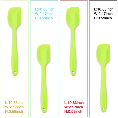 4 Piece Silicone Spatula Set with Stainless Steel Core (4 Count)