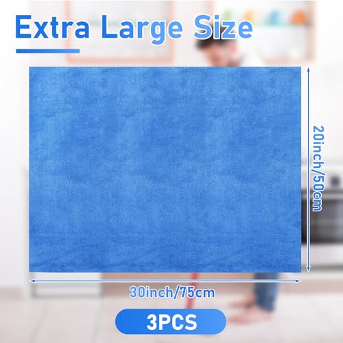 3 Pcs Extra Large Microfiber Cleaning Cloth (3 Count)