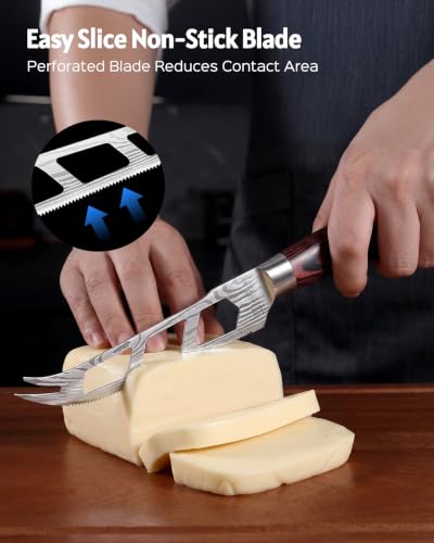 Cheese Knife 5” Serrated Knife for Block Cheese