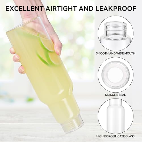 34 Oz Glass Bottles with Lids