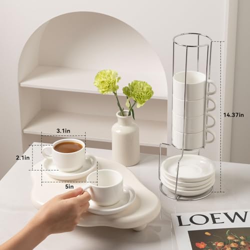 Sweejar Ceramic Espresso Cups Set of 6