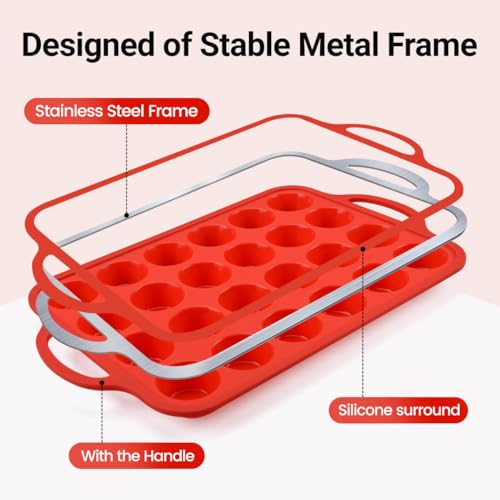 Silicone Mini Muffin Pan (2 Count)