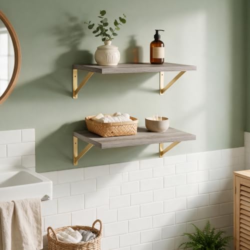 Wall Mounted Floating Shelves Set of 2 (2 Count)