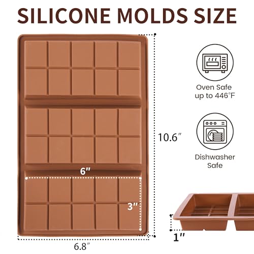 1 Inch Deep Chocolate Bar Mold